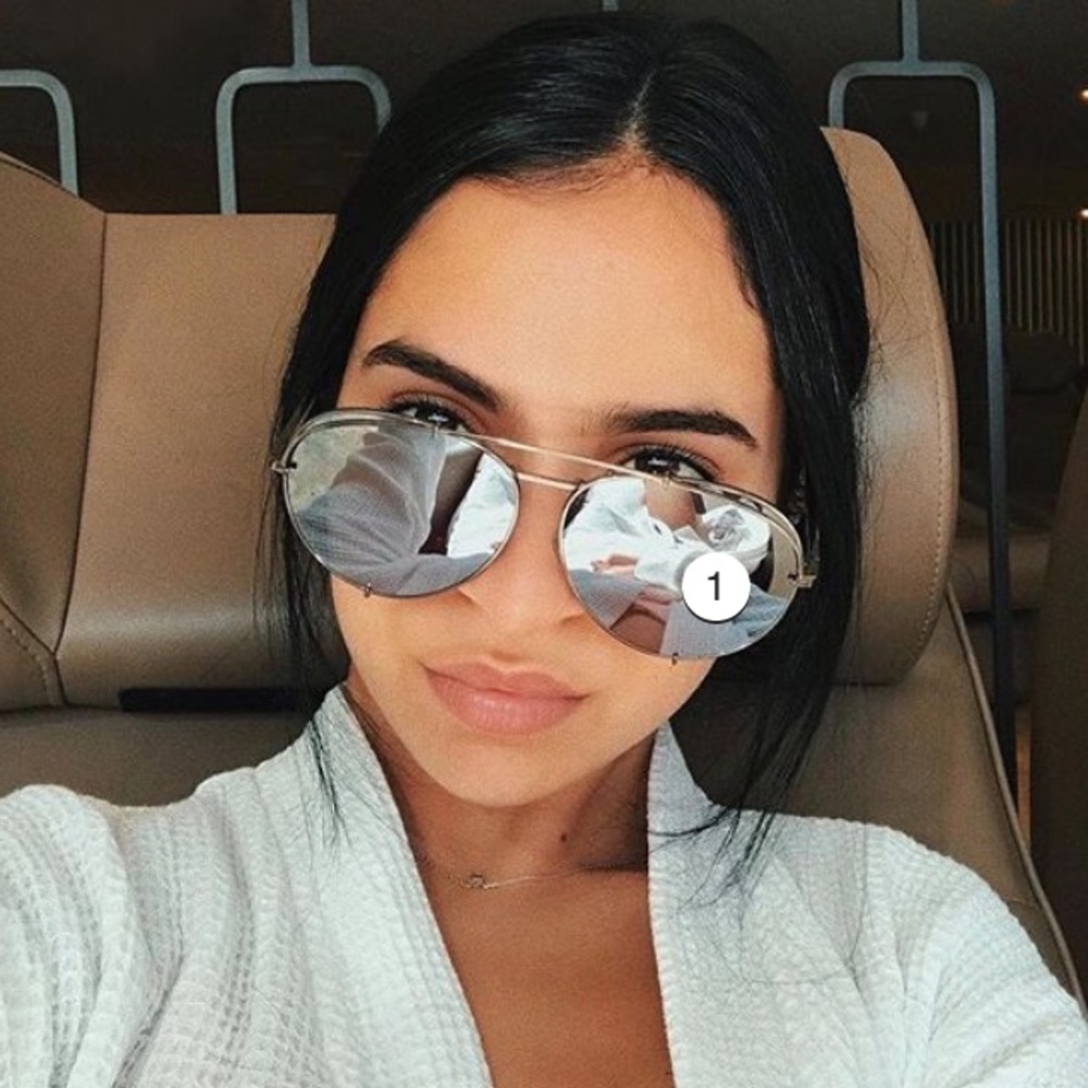 DIFF EYEWEAR KOKO GLASSES IN SILVER MIRROR